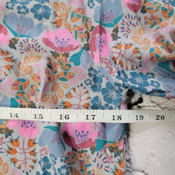 Matilda Jane Make Believe Sew Perfect Blouse Pleasant Top Purple Motif NWT Sz S - Picture 10 of 11